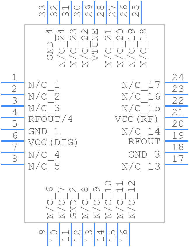 HMC734LP5E - Analog Devices - PCB symbol