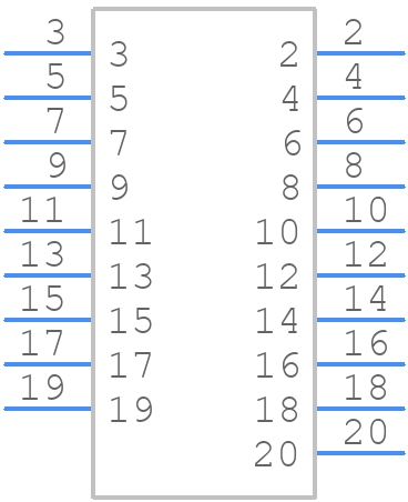 TST-110-02-T-D-01 - SAMTEC - PCB symbol