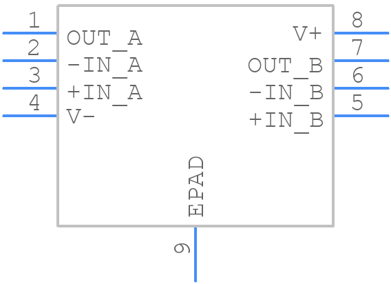 ADA4666-2ACPZ-R7 - Analog Devices - PCB symbol