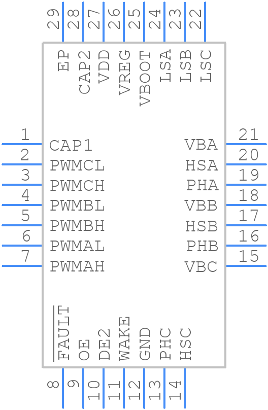 MCP8021T-3315H/9PX - Microchip - PCB symbol