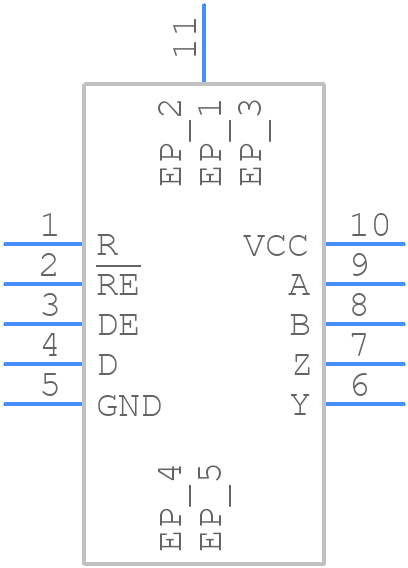 THVD2442DRCR - Texas Instruments - PCB symbol