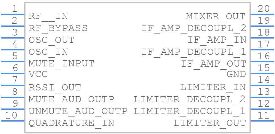 SA615DK - Nexperia - PCB symbol
