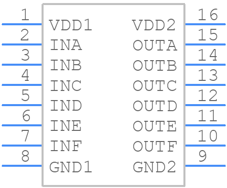 NSI8260C0-DSWR - NOVOSENSE - PCB symbol