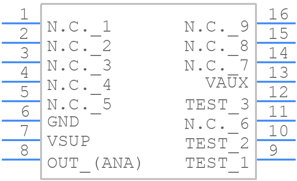 MLX90830LXG-BAF-002-RE - Melexis - PCB symbol
