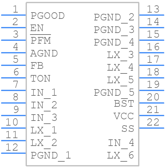 AOZ1269AQI - Alpha & Omega Semiconductors - PCB symbol