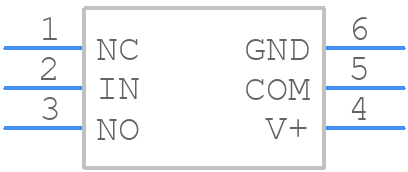 ISL54053IHZ-T - Renesas Electronics - PCB symbol