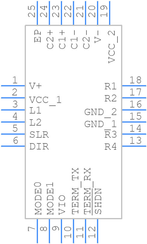 THVD4411RGER - Texas Instruments - PCB symbol