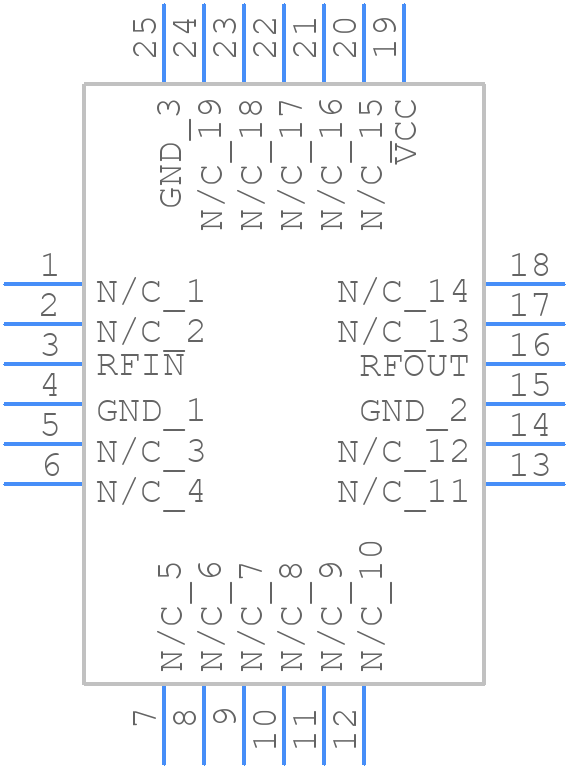 HMC695LP4E - Analog Devices - PCB symbol