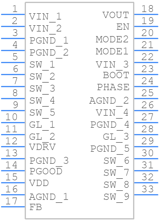 SIC431CED-T1-GE3 - Vishay - PCB symbol