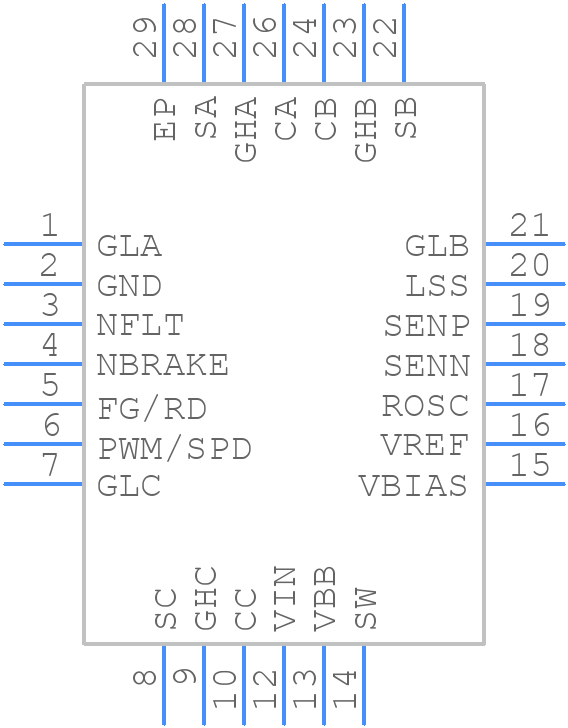 A89333GECSR - Allegro Microsystems - PCB symbol