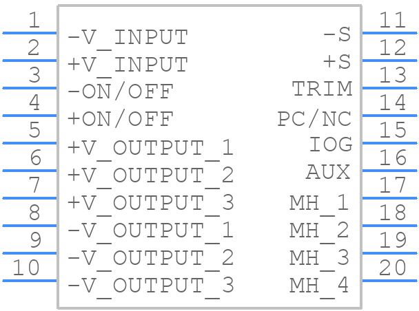 CFB600-24S24 - Cincon - PCB symbol
