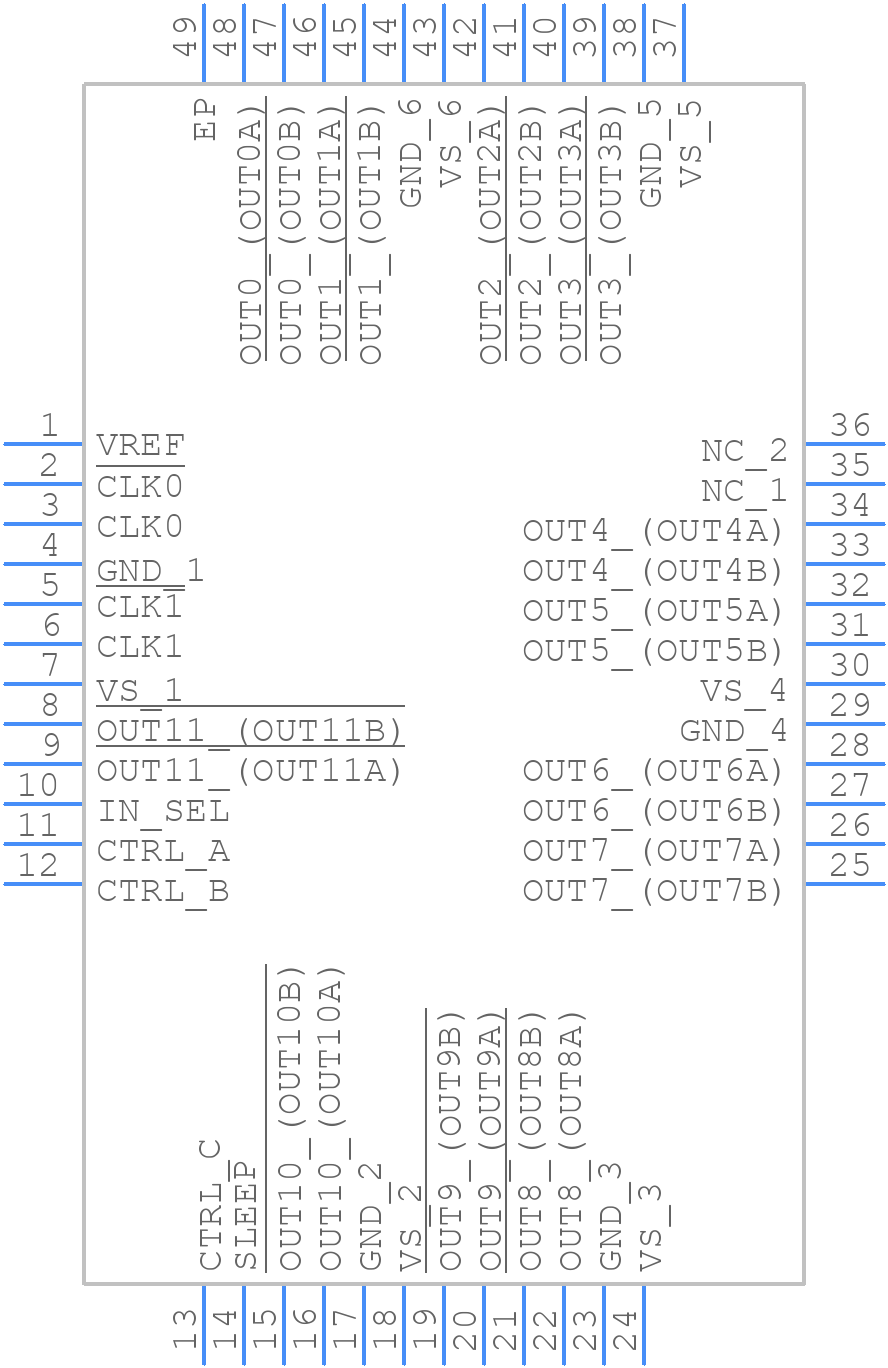 ADCLK854BCPZ - Rochester Electronics - PCB symbol