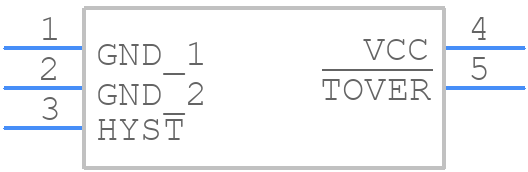 MAX6501UKP115 - Rochester Electronics - PCB symbol