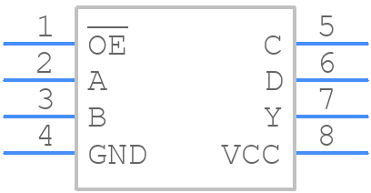 74LVC1G99GT,115 - Nexperia - PCB symbol