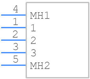 SLW-864574-5A-RA-N-D - Same Sky - PCB symbol