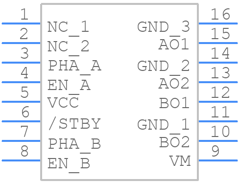 TC78H620FNG,EL - Toshiba - PCB symbol