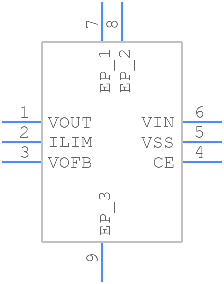 XC6230A001ER-G - Torex - PCB symbol