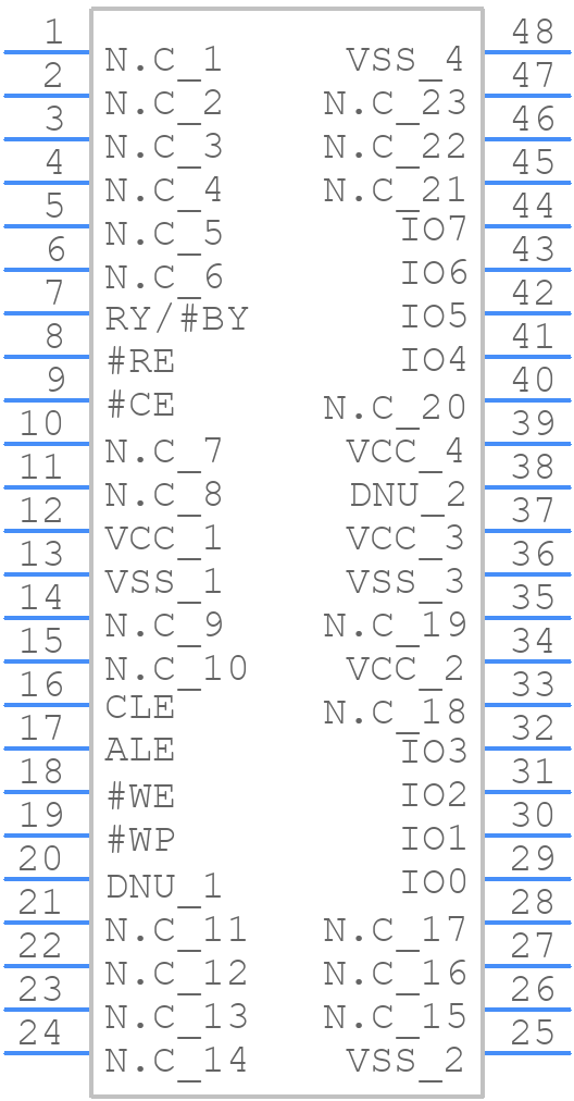 W29N08GVSIAA - Winbond - PCB symbol