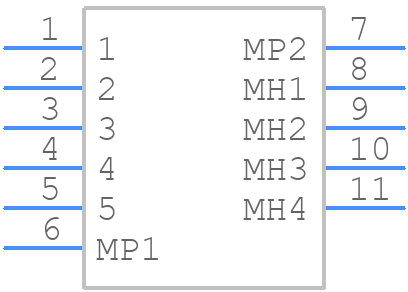 MUP-U5016-01 - MUP - PCB symbol