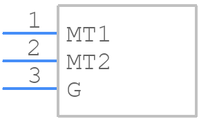 P2300MEL - LITTELFUSE - PCB symbol