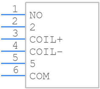 111RF-1-A-5/1D - Pickering - PCB symbol