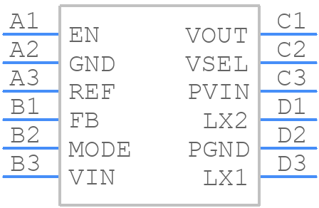 BD83070GWL - ROHM Semiconductor - PCB symbol