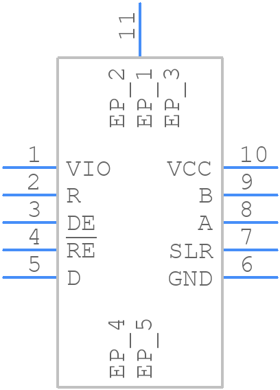 THVD2410VDRCREP - Texas Instruments - PCB symbol