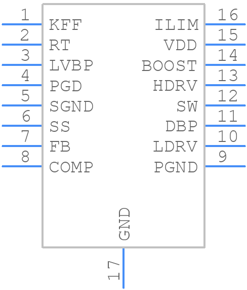 TPS40071PWPR - Texas Instruments - PCB symbol