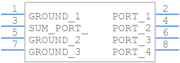 SCPS-4-62+ - Mini-Circuits - PCB symbol