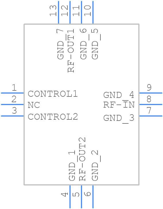 MSW2-50+ - Mini-Circuits - PCB symbol