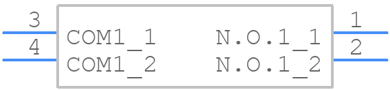 DE10VSNOPTR - Apem - PCB symbol