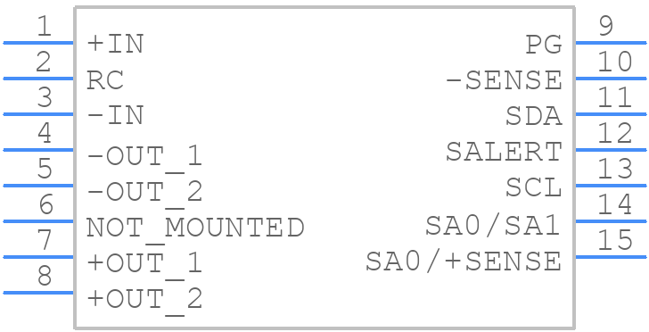 BMR4912511/858 - Flex Power Modules - PCB symbol