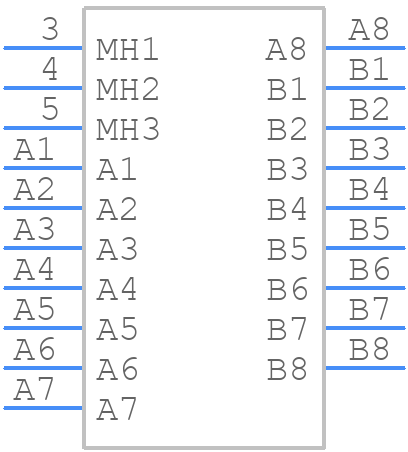 445600002 - Molex - PCB symbol
