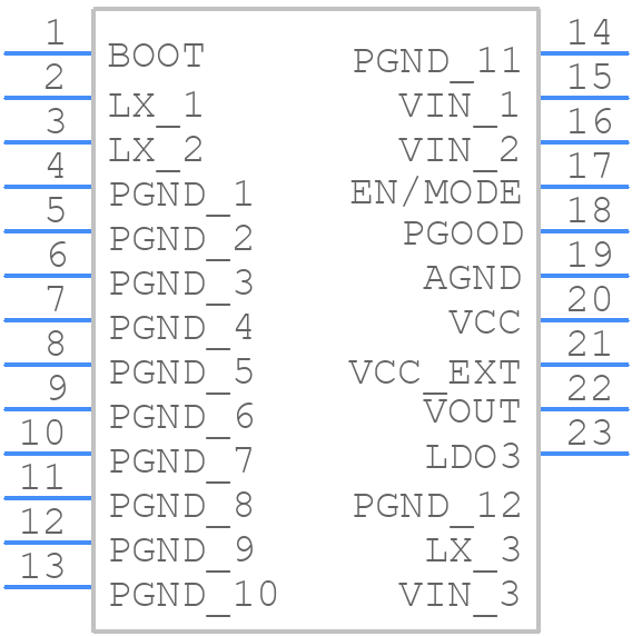 RT6338BGQUF - RICHTEK - PCB symbol