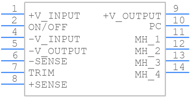 CHB500W-24S28-PC - Cincon - PCB symbol