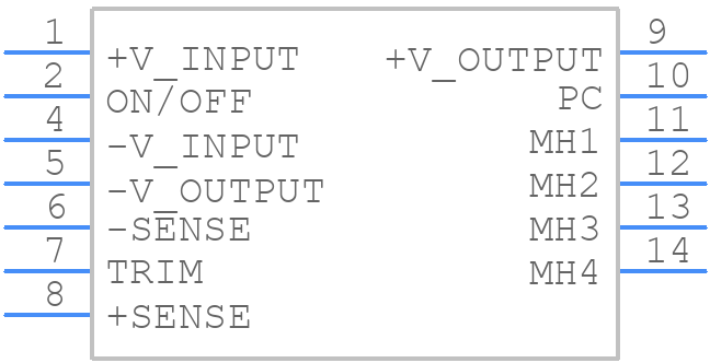 CHB500W-24S24N-PC - Cincon - PCB symbol