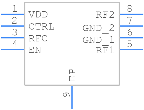 HMC349AMS8G - Analog Devices - PCB symbol
