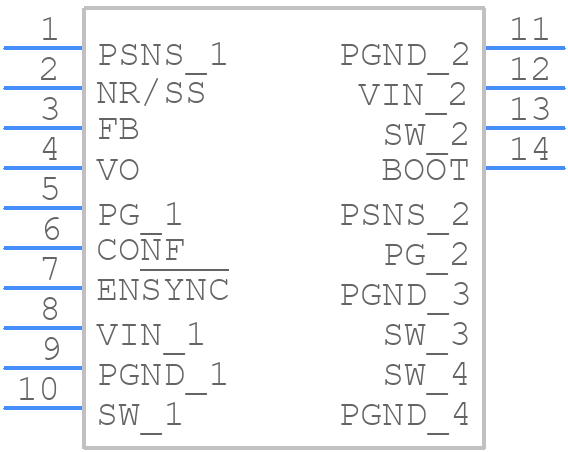 TPS62918RPYR - Texas Instruments - PCB symbol