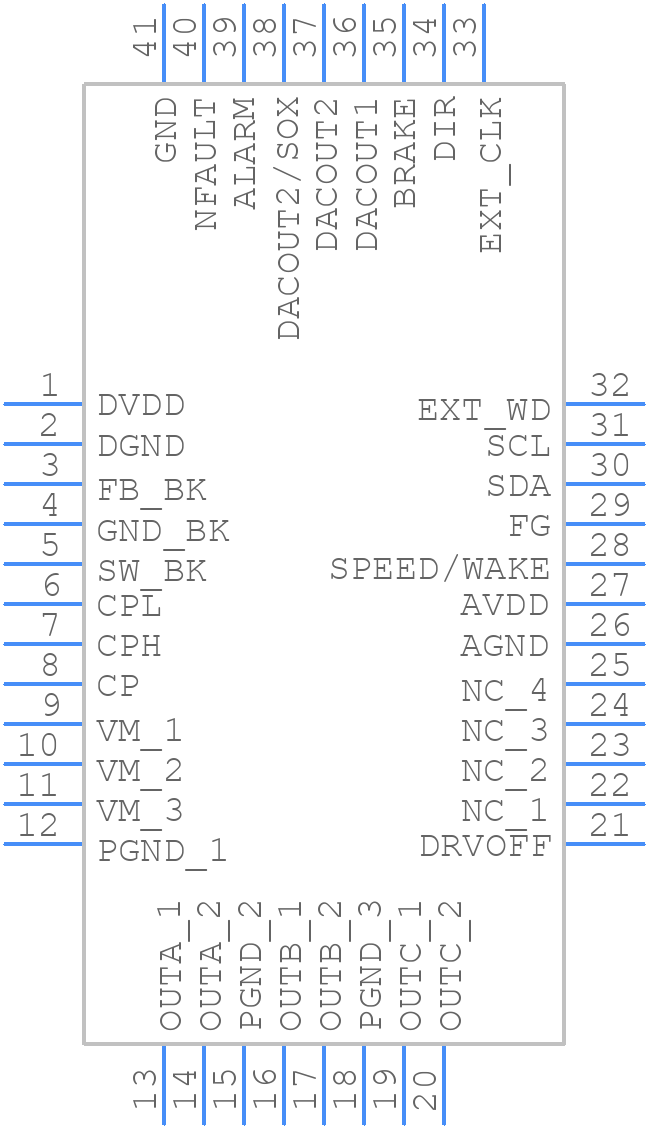 MCF8315C1VQRGFRQ1 - Texas Instruments - PCB symbol