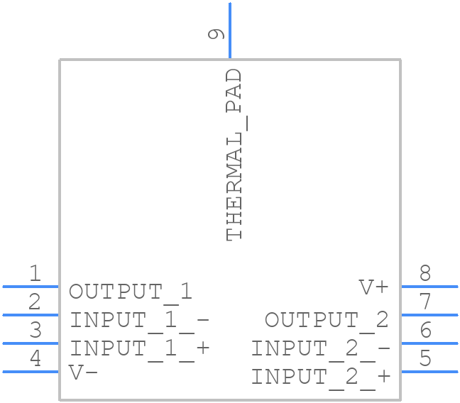 OPA2992IDSGR - Texas Instruments - PCB symbol