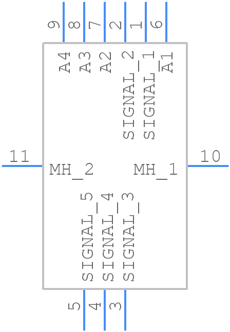 DBMMN-9H4PN - ITT CANNON - PCB symbol