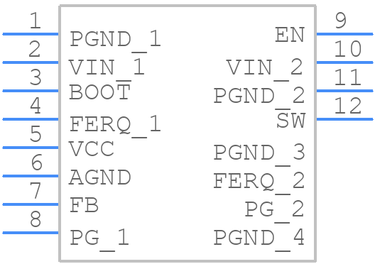 MPQ4321GLE-AEC1-P - Monolithic Power Systems (MPS) - PCB symbol