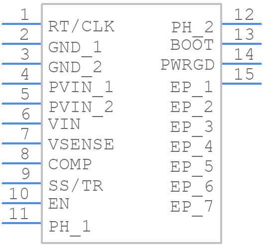 TPS54521RHLT - Texas Instruments - PCB symbol