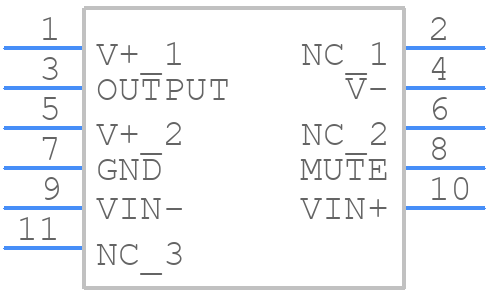 LM3886T - Rochester Electronics - PCB symbol