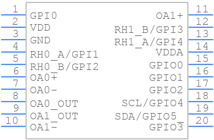 SLG47001V - Renesas Electronics - PCB symbol