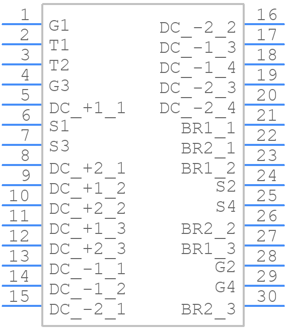 A2F20M65W3-FC - STMicroelectronics - PCB symbol