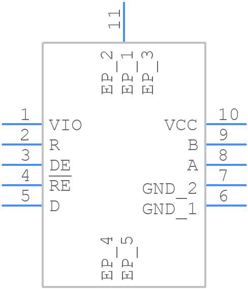 THVD2429DRCR - Texas Instruments - PCB symbol