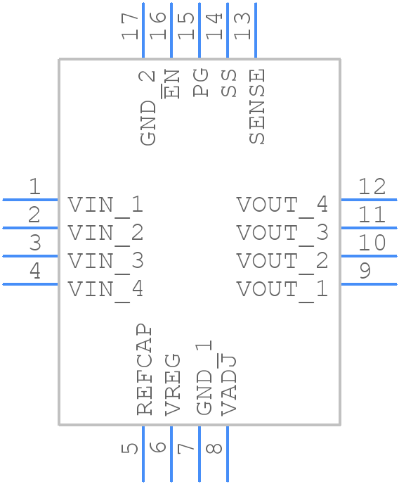 ADP1762WACPZ-1.3-R7 - Analog Devices - PCB symbol