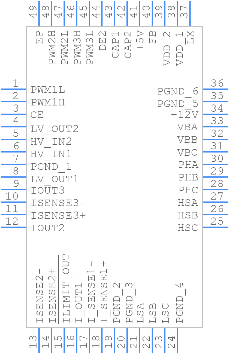 MCP8027T-H/Y4X - Microchip - PCB symbol