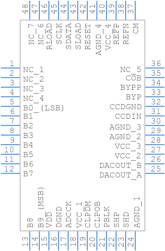 VSP2560PTR - Texas Instruments - PCB symbol